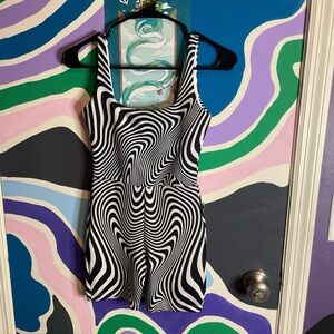 Towers Swimwear Optical Illusion Romper